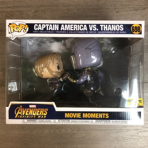Funko Pop! Marvel Avengers Infinity War Captain America vs. Thanos Movie Moments - Picture 1 of 2